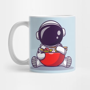 Cute Astronaut Eat Ramen Mug